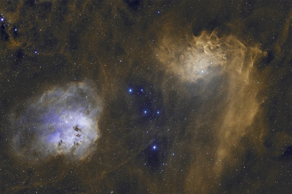 Flaming Star & Tadpole Nebulae